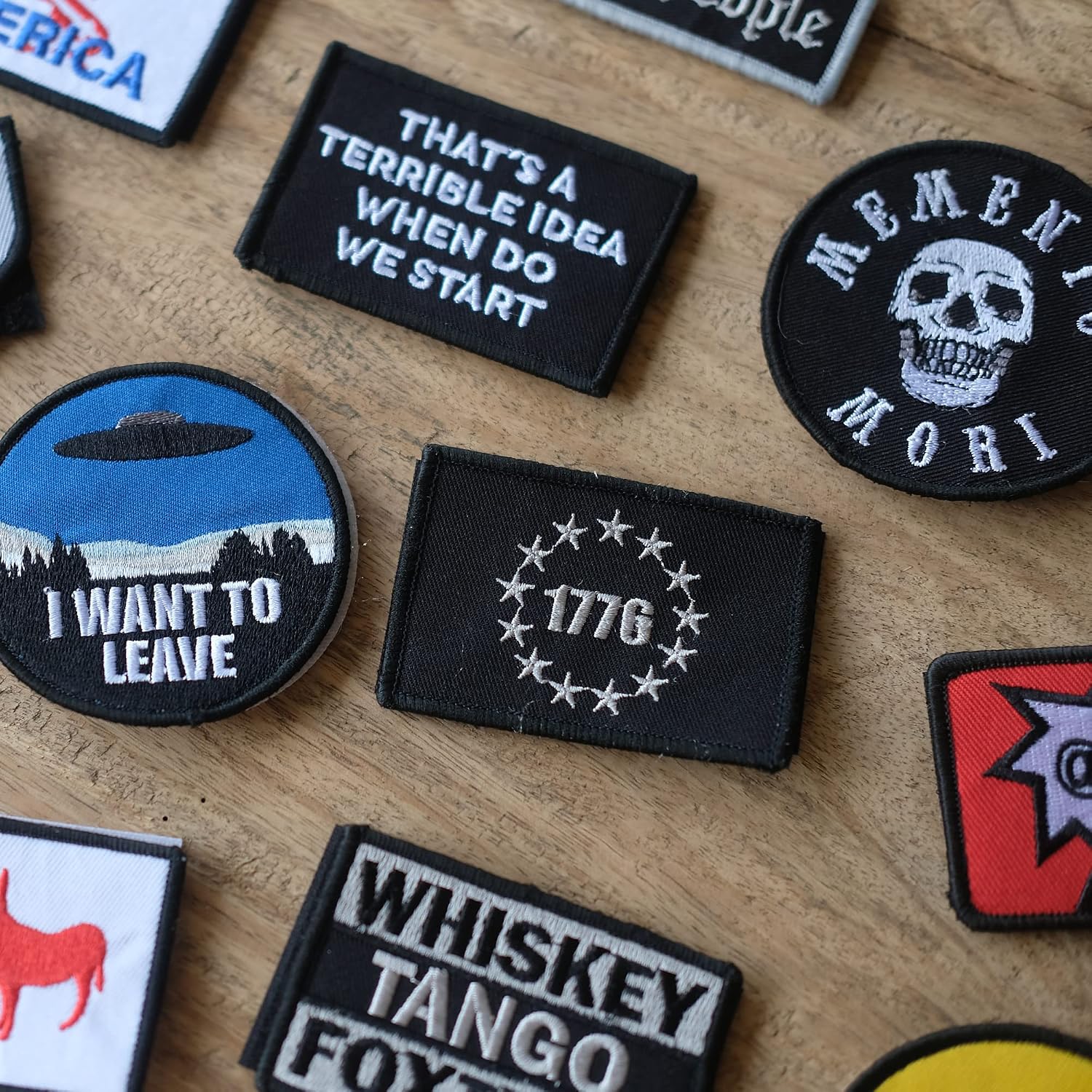 14er Tactical Morale Patches (21-Pack) | Hook & Loop Backed, 3” x 2” Embroidered | Perfect Patch Bundle for Hat, Backpack, Jacket, Military, Police, Airsoft Gear | (Regular,Assorted)