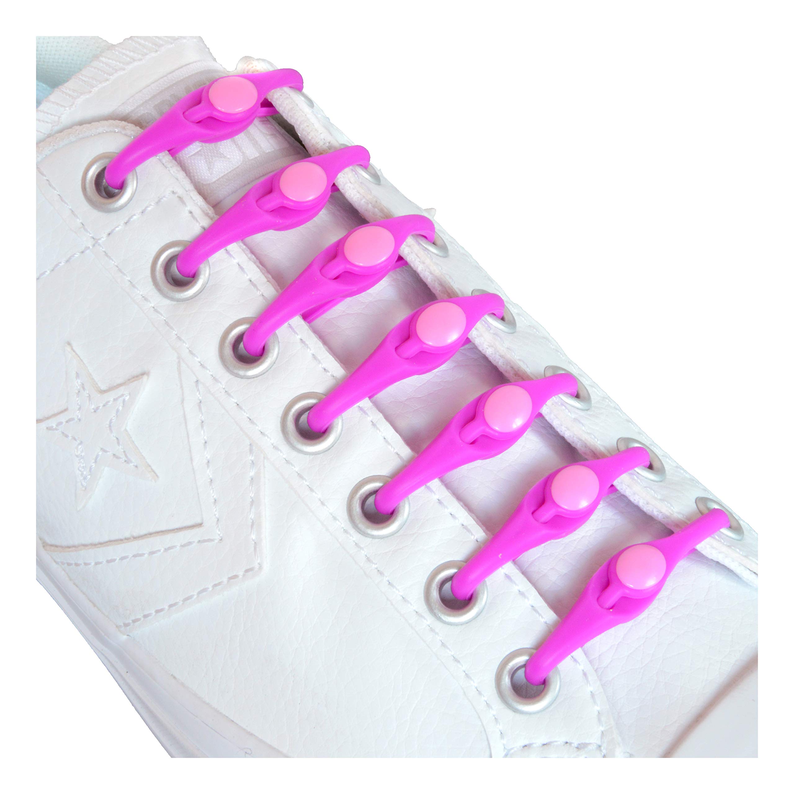 No Tie Silicone Shoe Laces Kids Children Boys Girls Teens