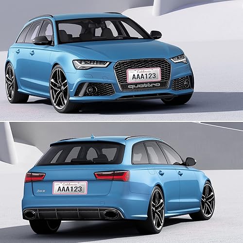 Miniatura 7 de QiqaMole Paquete de 2 marcos de silicona para placa de matrícula, cubierta delantera y trasera, soporte para placa de matrícula, a prueba de óxido,