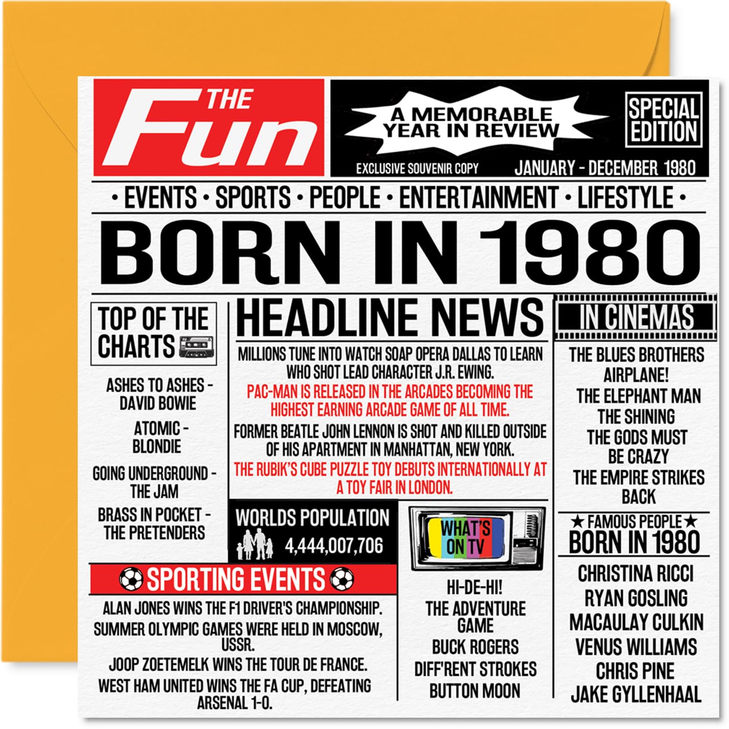 19th Birthday Cards for Men Women - Born In 2007 Newspaper - Happy 19 Birthday Card for Son Daughter Cousin Vintage Retro Back In 2007, 145mm Bday Greeting Cards — view 107