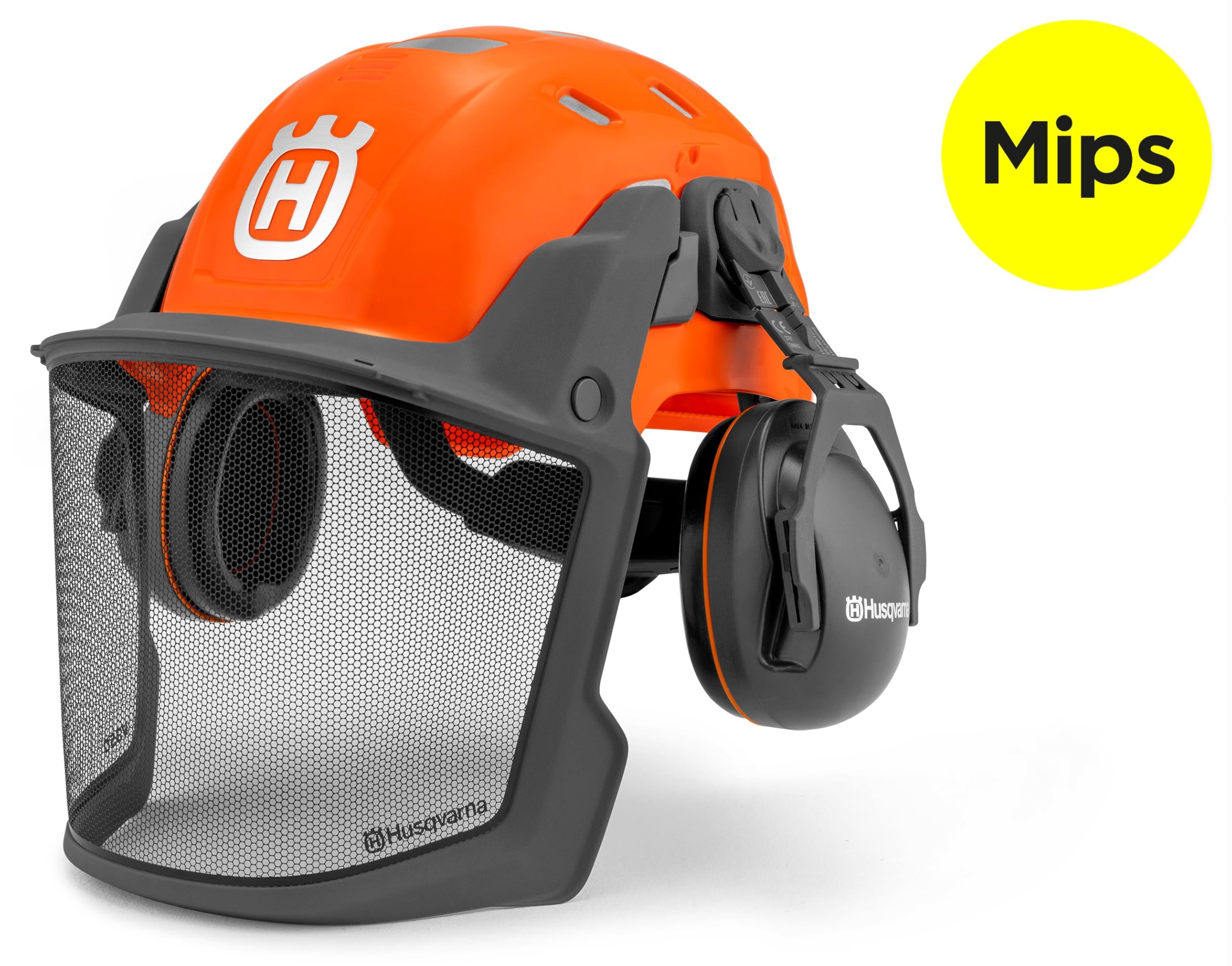 Amazon.co.jp: ハスクバーナ ヘルメット テクニカル Mips オレンジ【耳 
