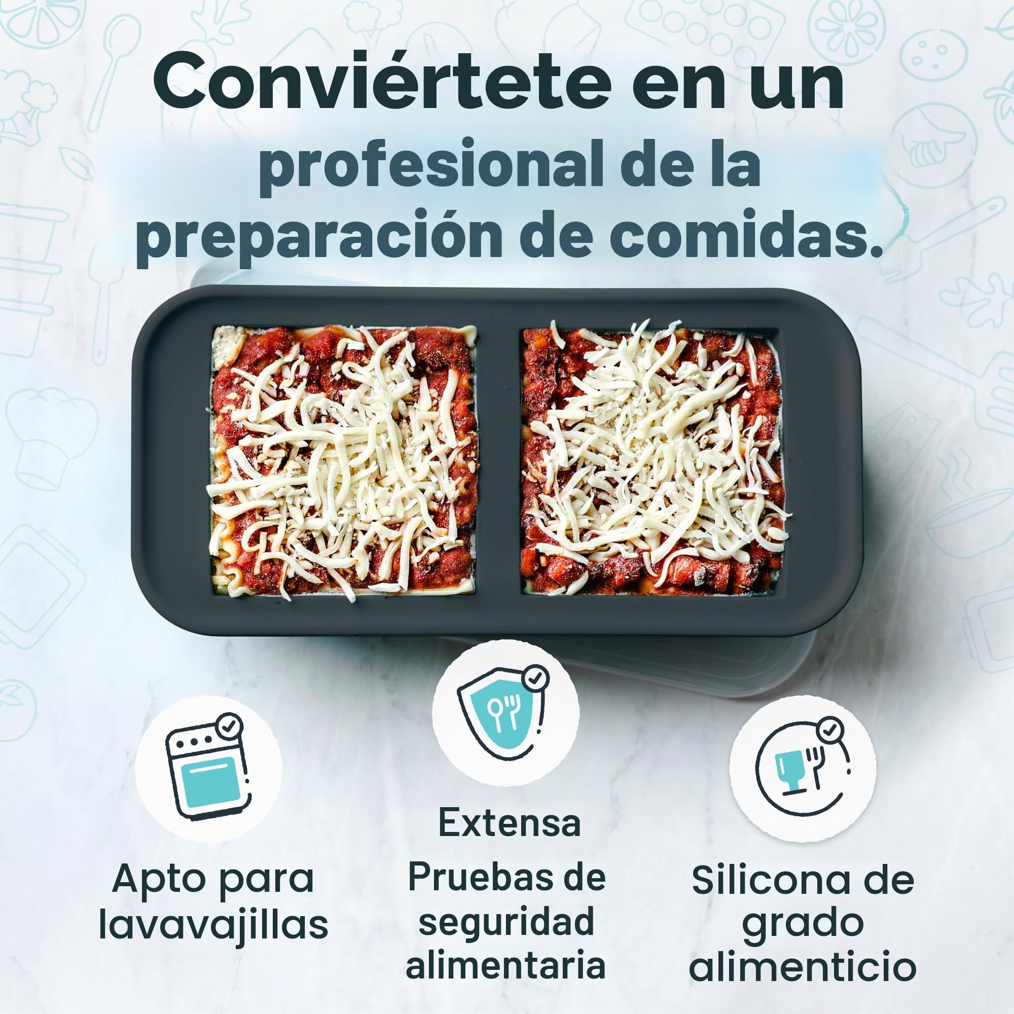 Souper Cubes Moldes grandes de silicona para congelador, 2 tazas/500 ml, perfectos para almacenar guisos, salsas, cazuelas, cocción por lotes y más, cubos de sopa aptos para horno, carbón, paquete de
