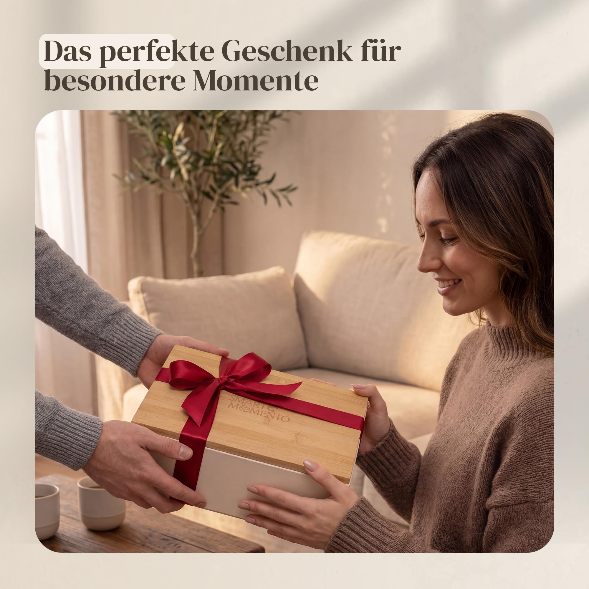 Matcha Set 8-teilig, Matcha Tee Set mit Matcha Schale mit Ausguss, Bambusbesen (Chasen), To Go Glas mit Deckel & Glasstrohhalm, Bambus Tablett – Luxus Geschenkset