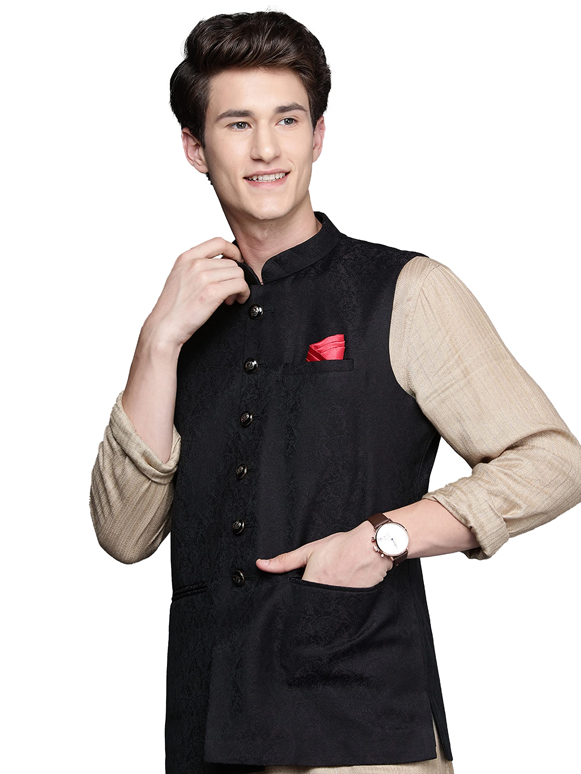 manyavar Men's Nehru Jacket-picture-20