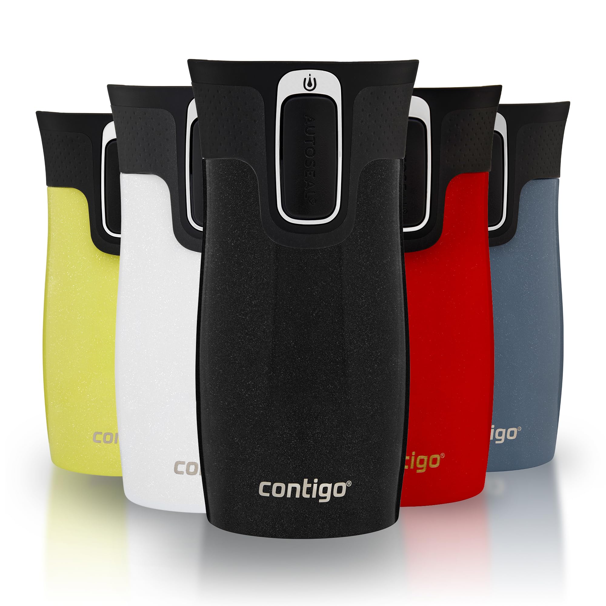 Contigo Thermobecher West Loop Mini Autoseal mit Gravur - Namen Edelstahl Isolierbecher, Reisebecher, Kaffeebecher to Go, auslaufsicher 300 ml (Licorice)