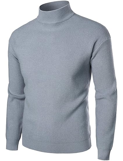 VATPAVE Mens Casual Slim Fit Pullover Sweaters Knitted Thermal Turtleneck Sweater Basic Tops