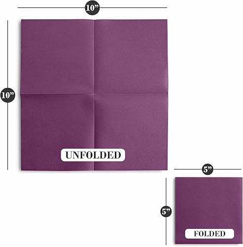 Miniatura 3 de Servilletas de cóctel desechables con tacto de lino, paquete de 200 servilletas de papel AMETHYST de 5 x 5 pulgadas para bar, restaurante y