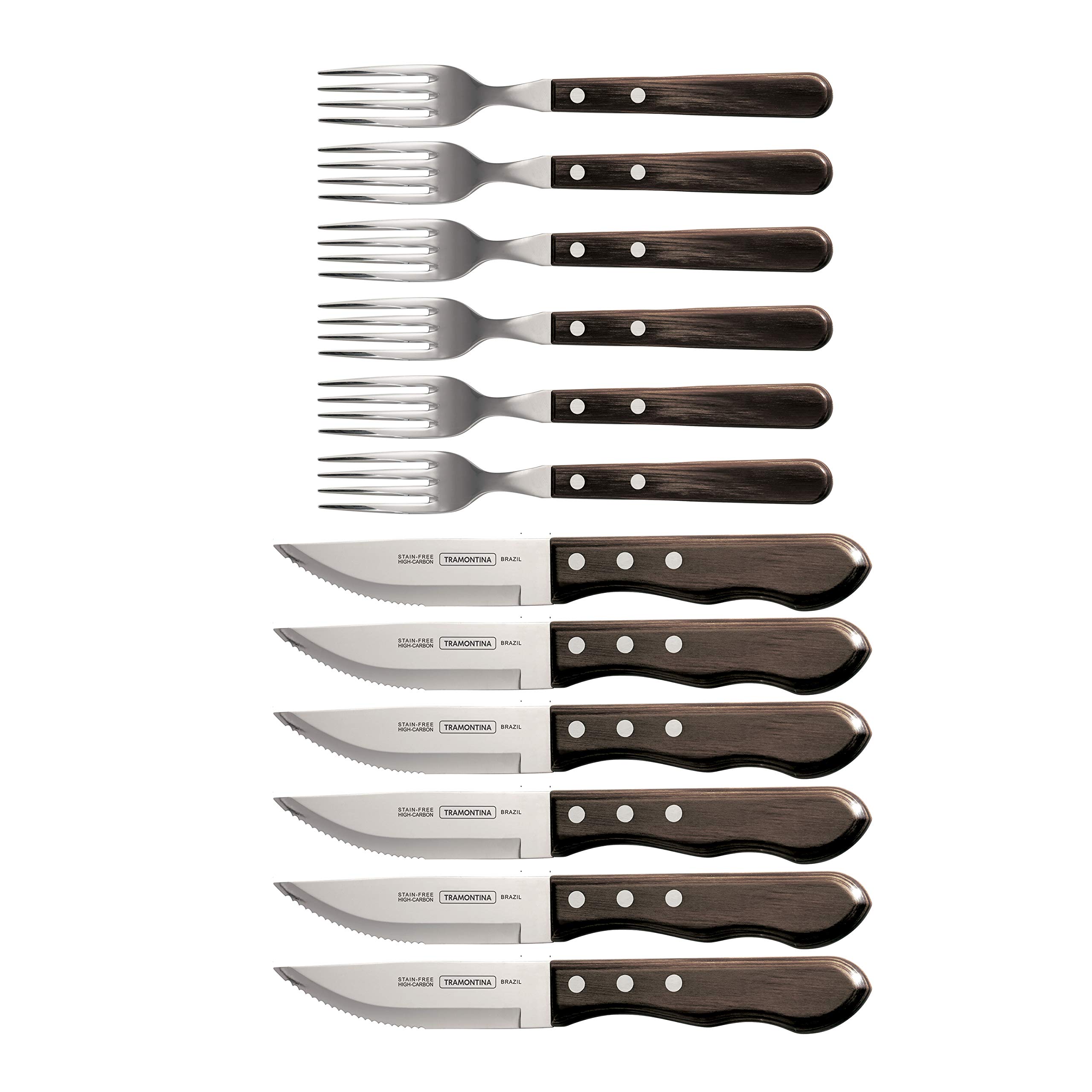 Porterhouse Steak Knife and Fork Set 12-Piece, 80000/553DS