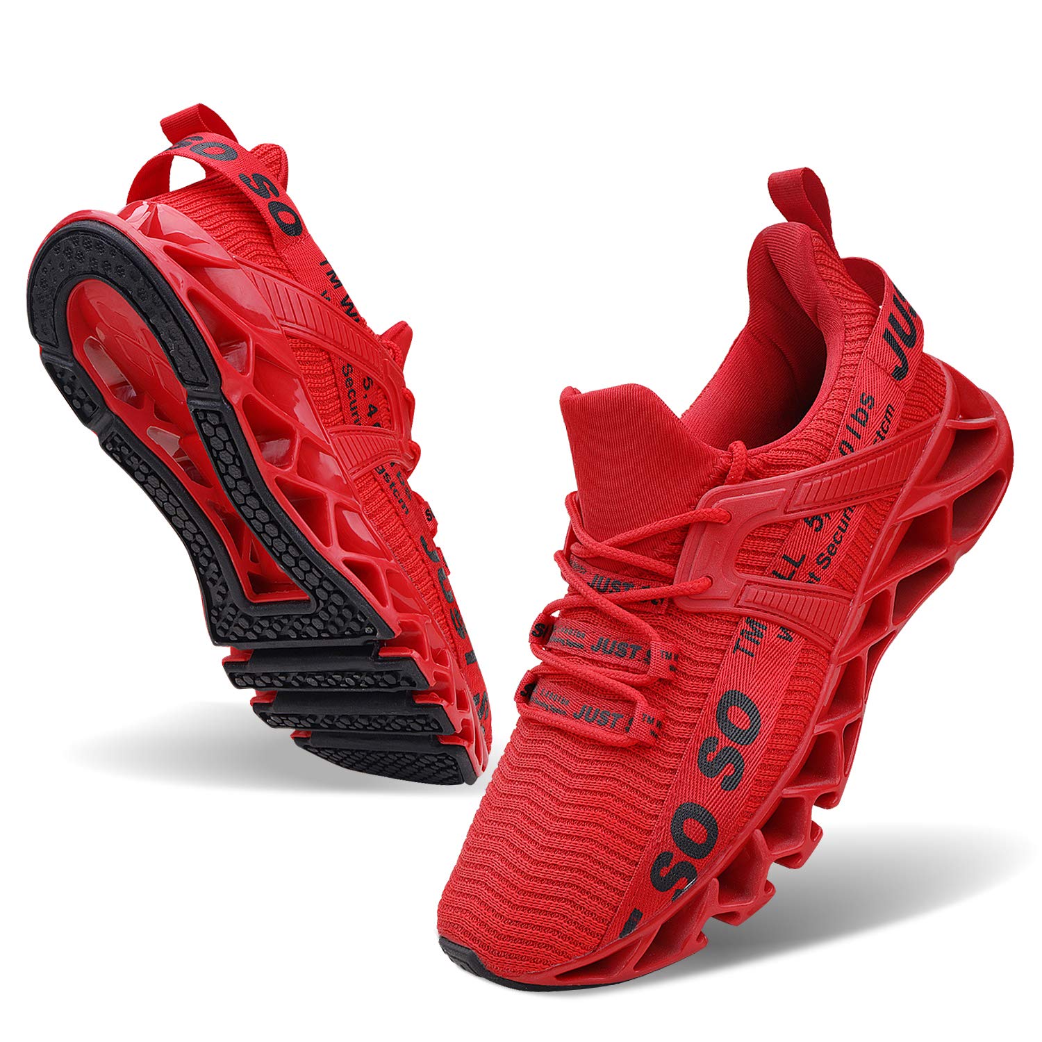 WONESIONMens Breathable Walking Tennis Running Shoes Blade Fashion Sneakers