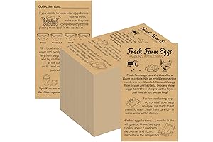 240 Fresh Farm Egg Handling Instruction Cards: Essential Egg-Sellent Farm Marketing