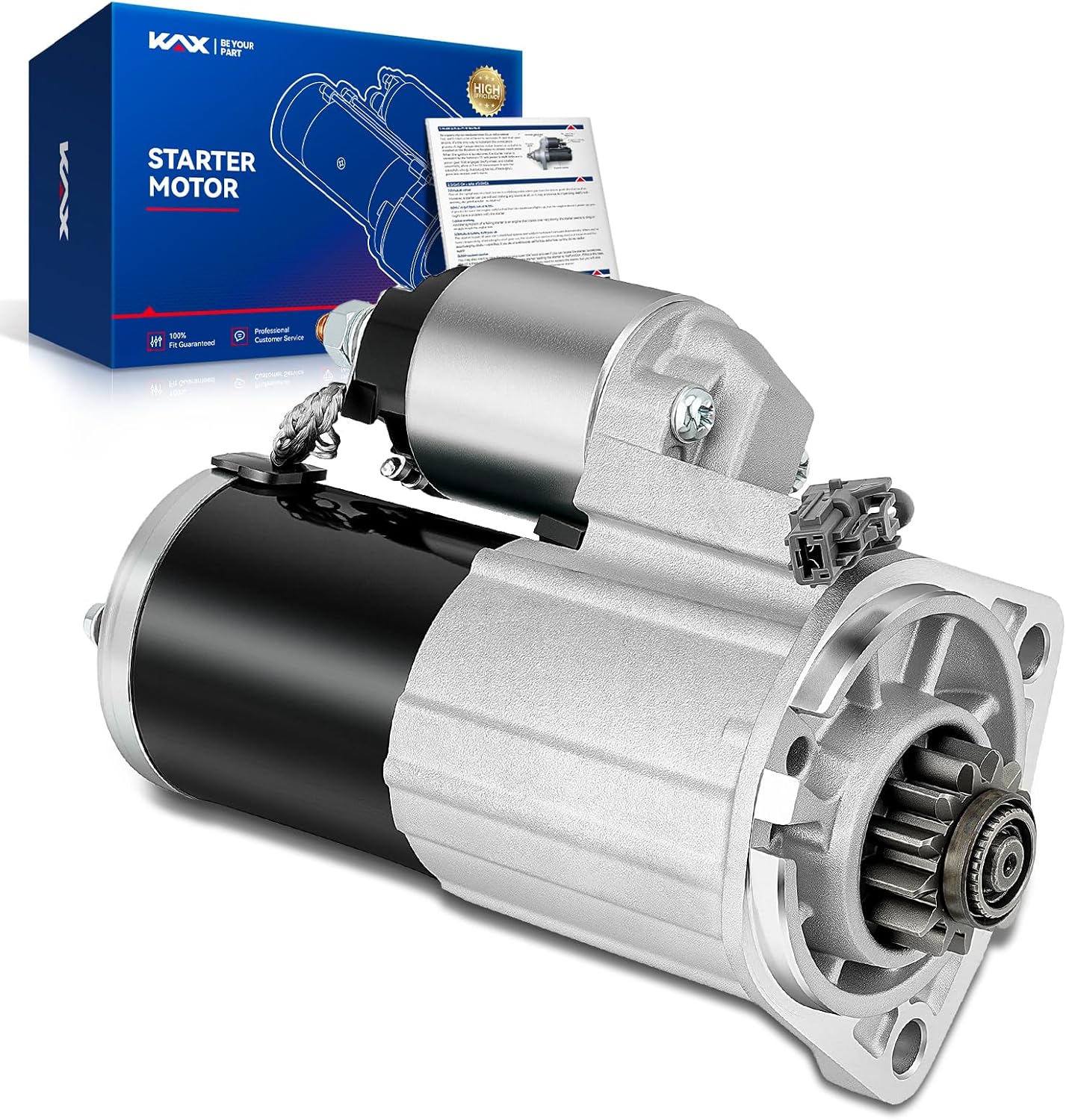 KAX Starter Motor for Nissan Rogue 2.5L (2008–2013) — 12V 1.7KW 13-Teeth Clockwise
