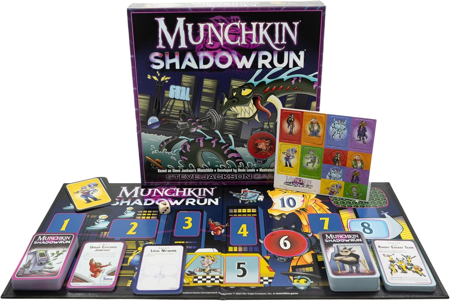 Steve Jackson Games Munchkin Shadowrun – Cyberpunk Fantasy Card Board Game Humorous and Strategic for 3 to 6 Players Ages 14+