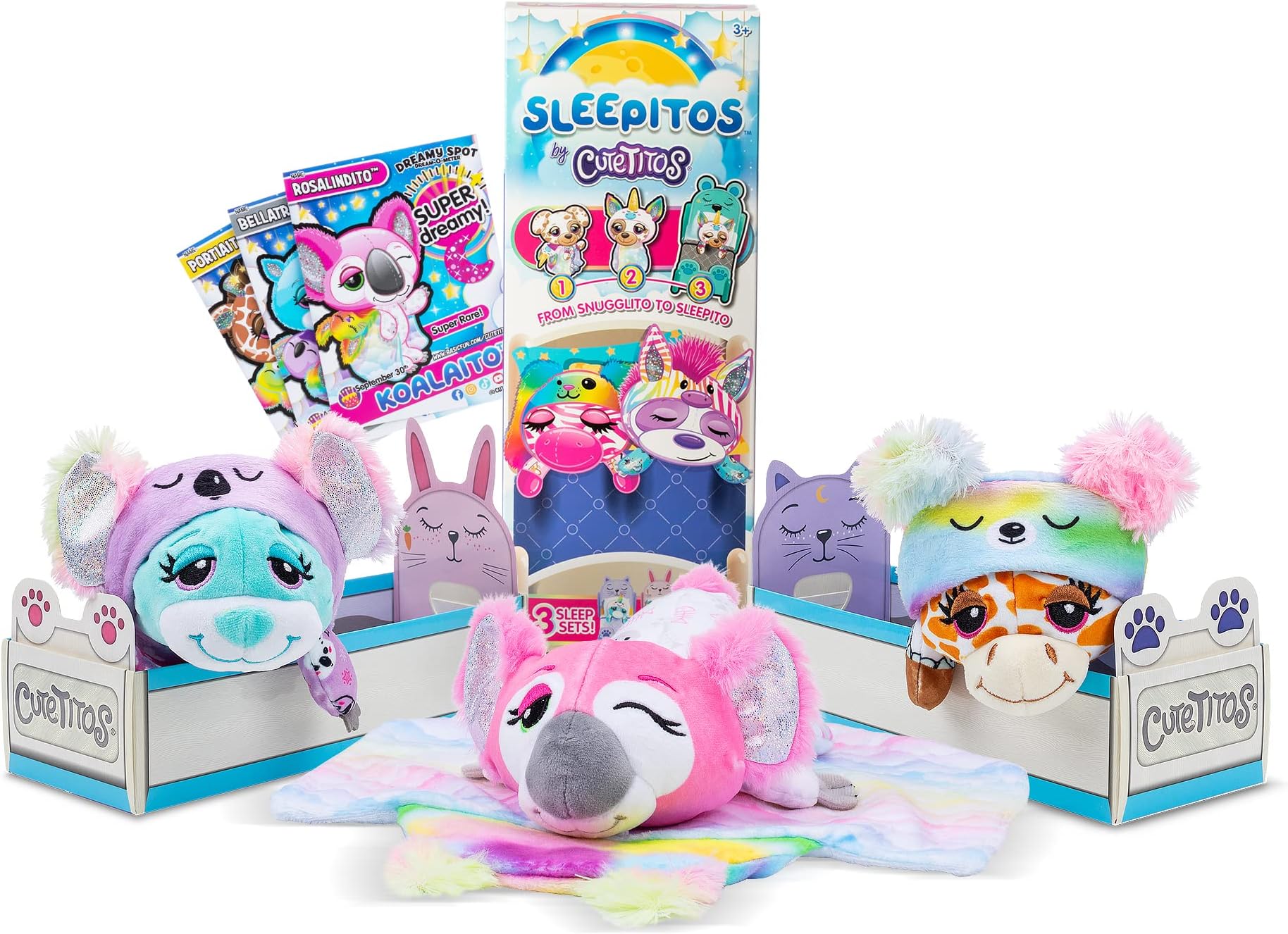 Cutetitos Sleepitos Collectible Plush - Snuggly Surprise Stuffed Animals - Collect All 10! Which Will You Get?