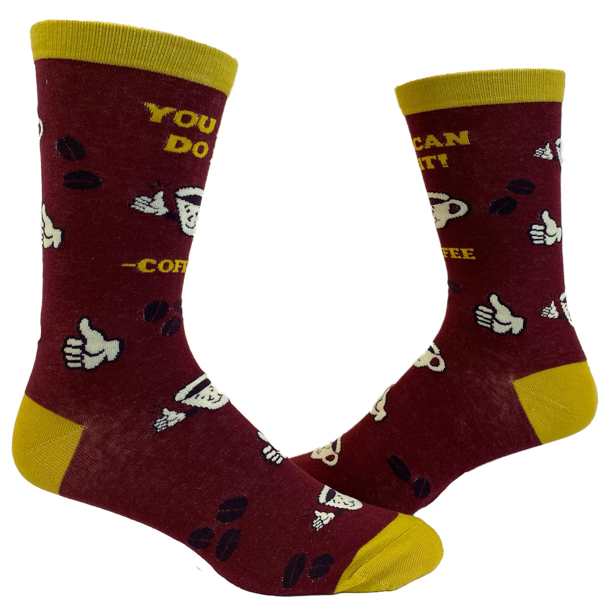 Funny Coffee Socks for Men – You Can Do It Quote ...