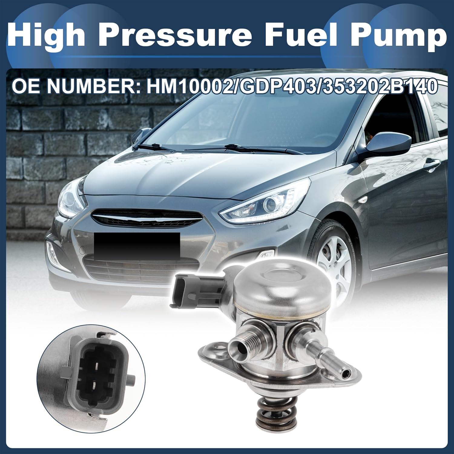 High Pressure Fuel Pump for Kia Soul Forte Rio for Hyundai Accent Veloster 1.6L 35320-2B130 Fuel Pump Assembly