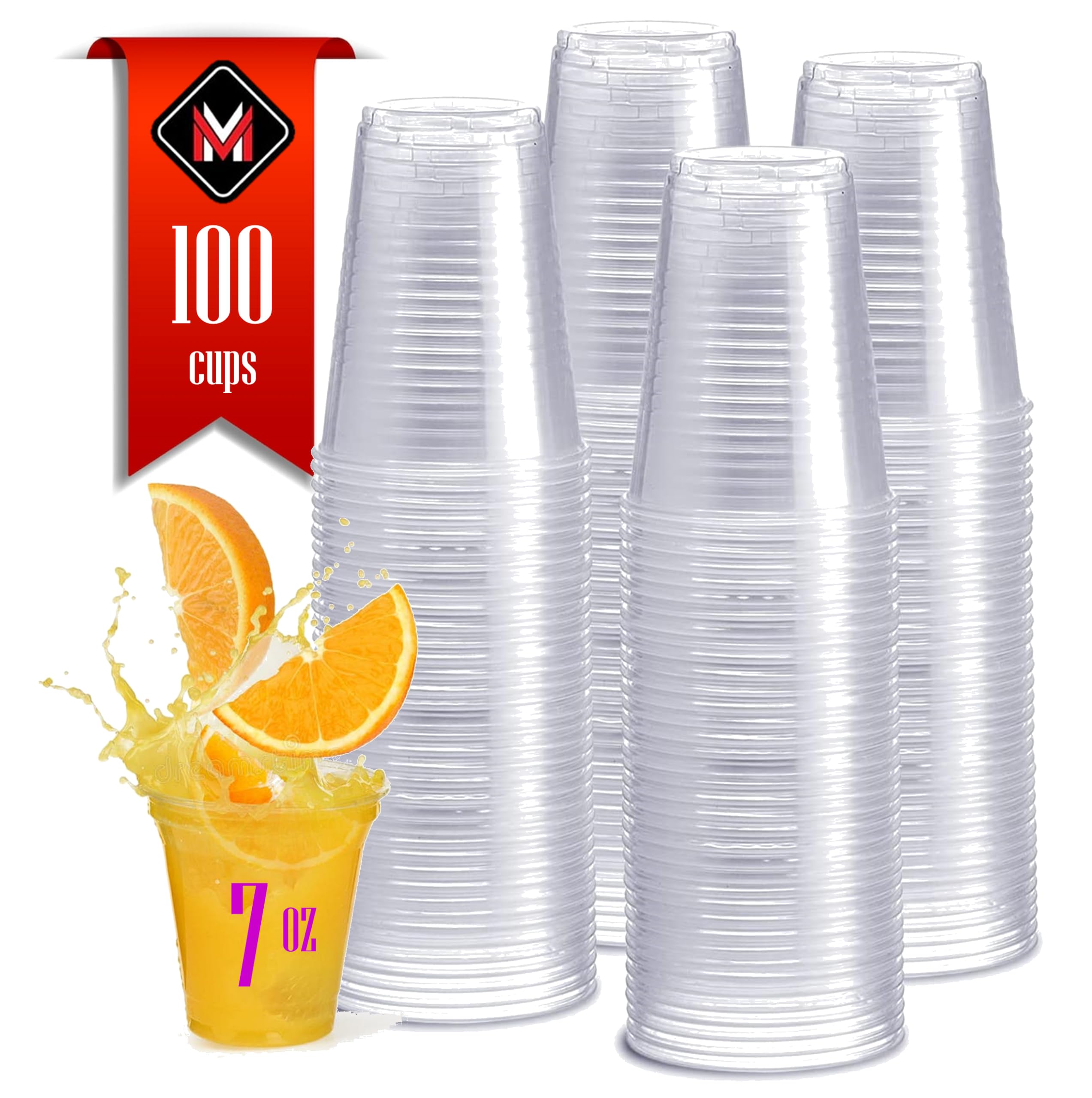 Mr MiracleM Plastic cups parent (7 OZ - 100 Count)