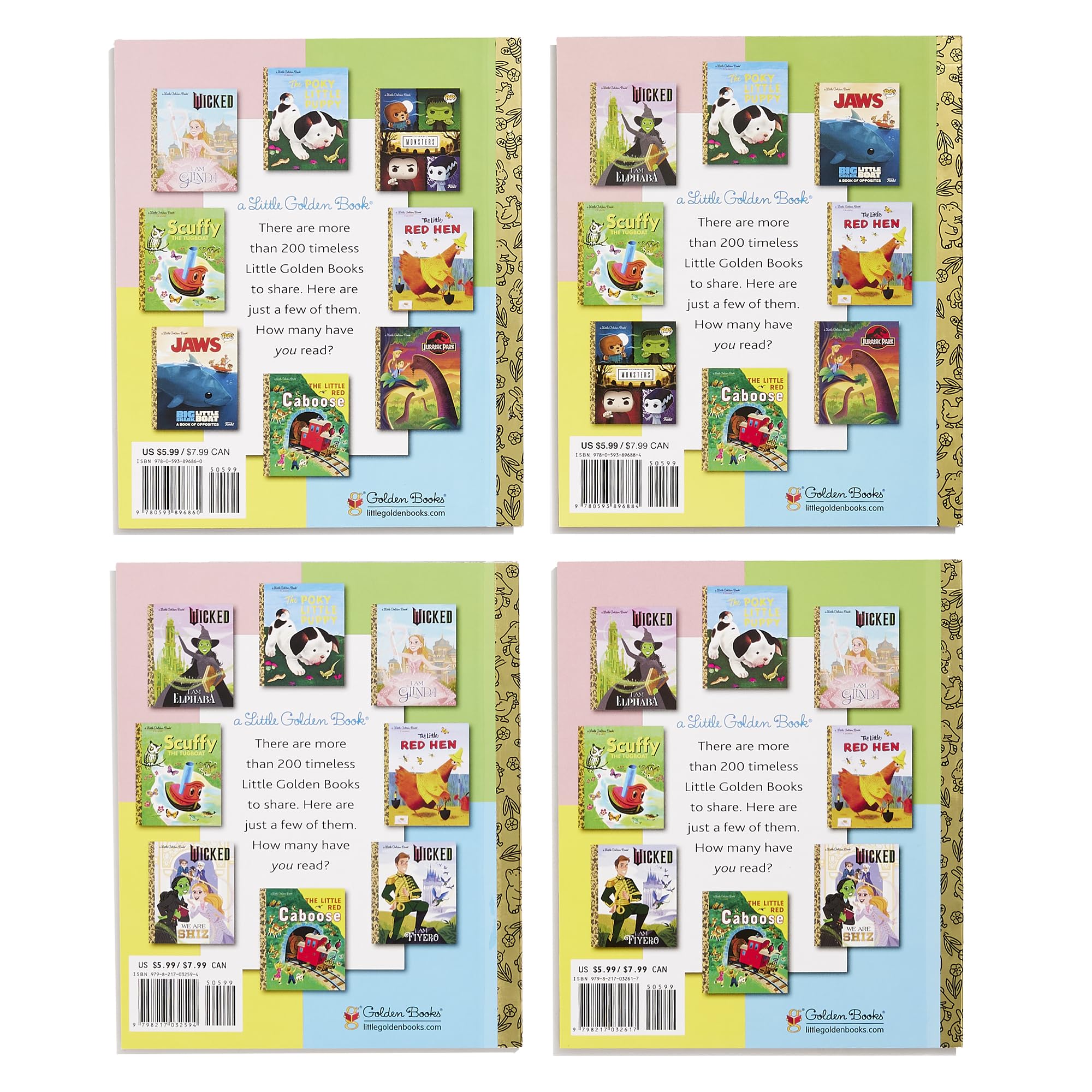 Wicked Little Golden Book Boxed Set (Universal Pictures Wicked)