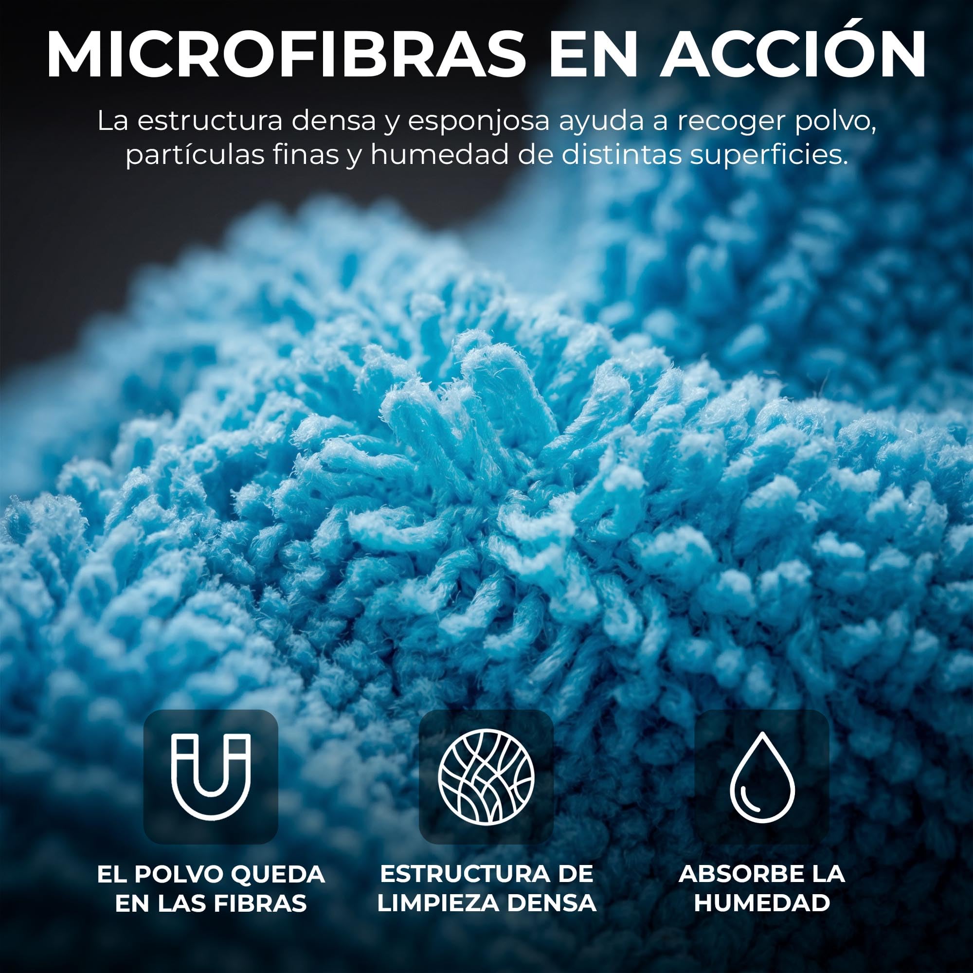 ToolSpace Paños de Microfibra 30x30 cm 100 Unidades 240 gsm para Coche Cocina Baño Cristales Espejos Muebles Suaves Absorbentes Reutilizables Sin Rayas Microfibra 80/20 Multicolor Limpieza Hogar