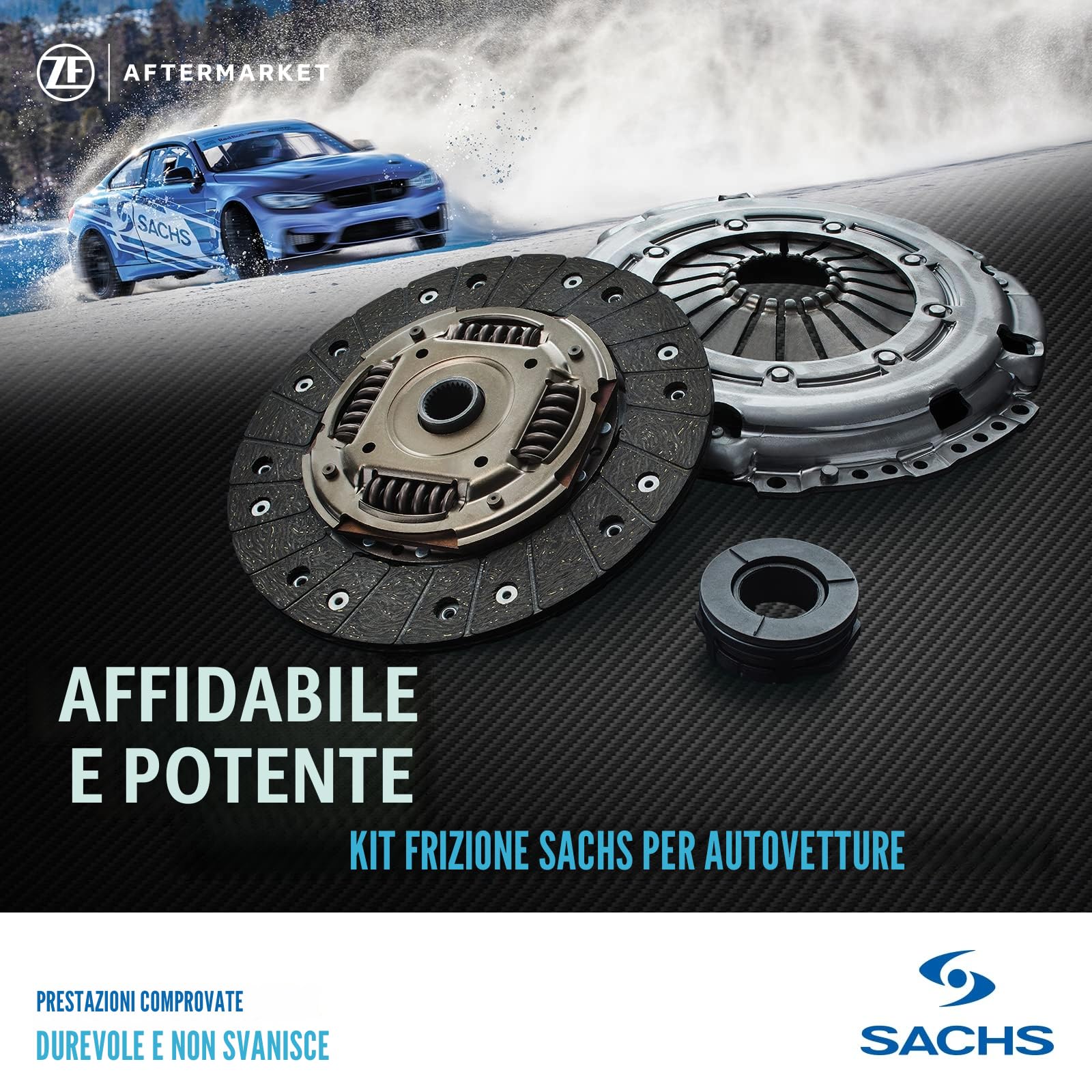 SACHS 3000 950 019 Kit Frizione per Volkswagen Polo (6R, 6C, 61) 2009-2022 e altri veicoli
