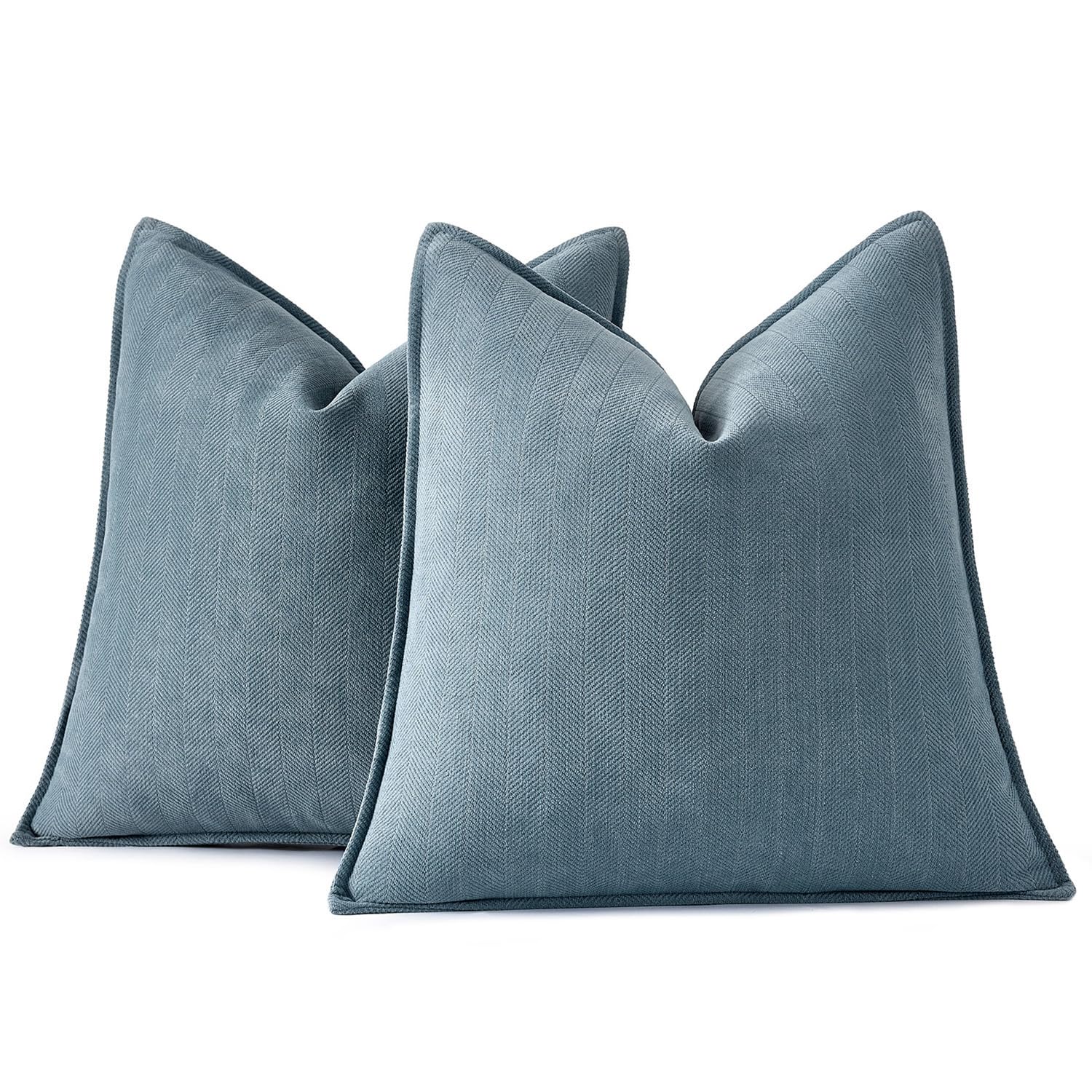 Woaboy 2er Set Kissenbezug Chenille Sofakissen Kissenbezüge Weiche zierkissen Elegante Kissenhüllen Dekokissen