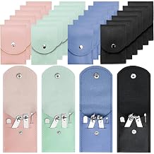 24 Sets Travel Manicure Set Professional Nail Clipper Kit Bulk,4 in 1 Adult Stainless Steel Travel Manicure Kit with Case Individually Wrapped Nail Clippers Bulk for Homeless,Hotel,Charity4 Colors