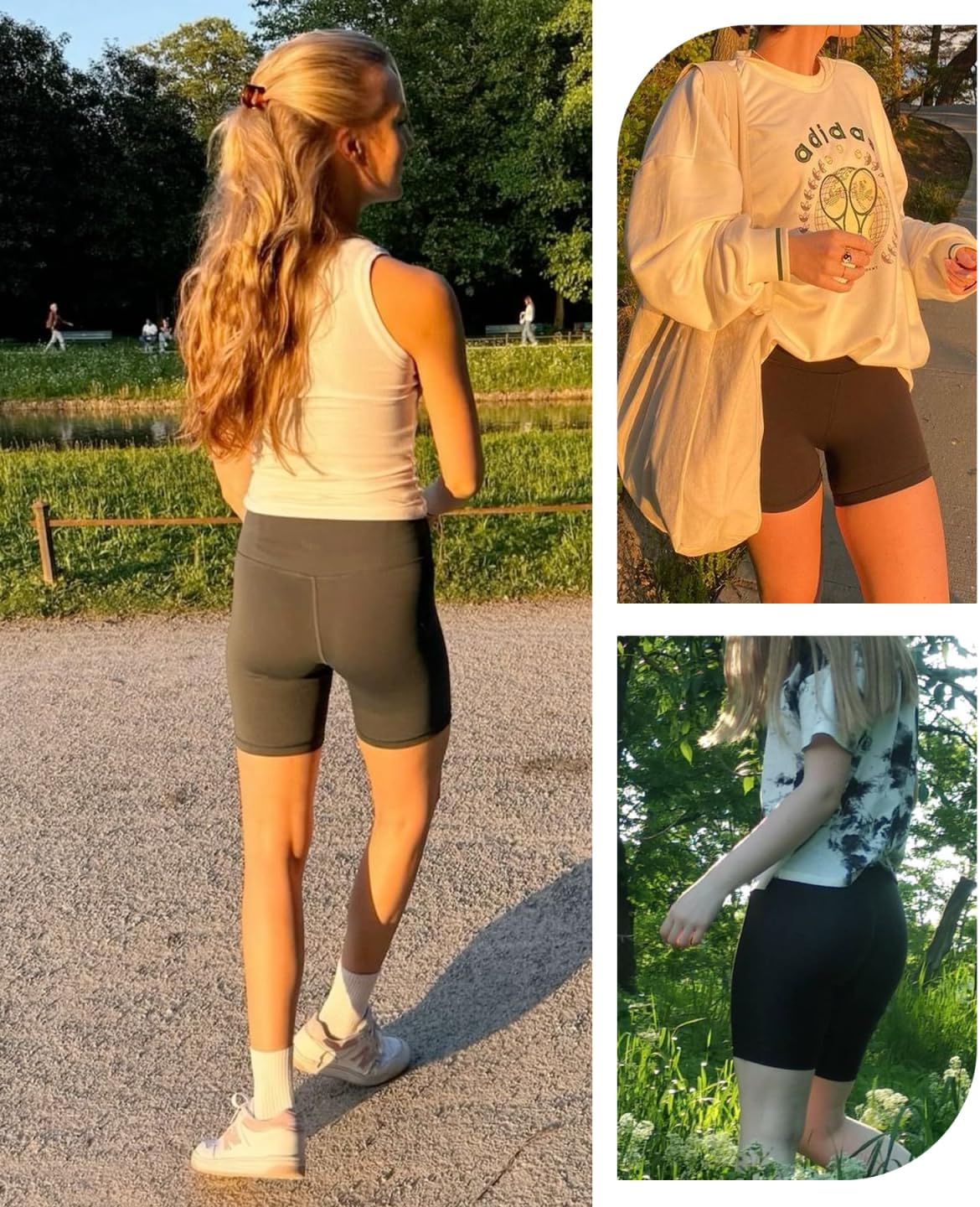 Girls 4'' High Waisted Biker Shorts, Stretchy Athletic Workout Running Shorts for Kids and Teens - Image 6