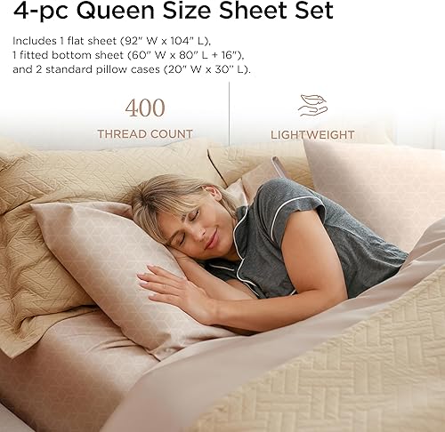 Miniatura 2 de Threadmill Juego de sábanas de algodón egipcio tamaño Queen Sábanas 100% algodón egipcio certificado para cama tamaño Queen Juego de sábanas Queen