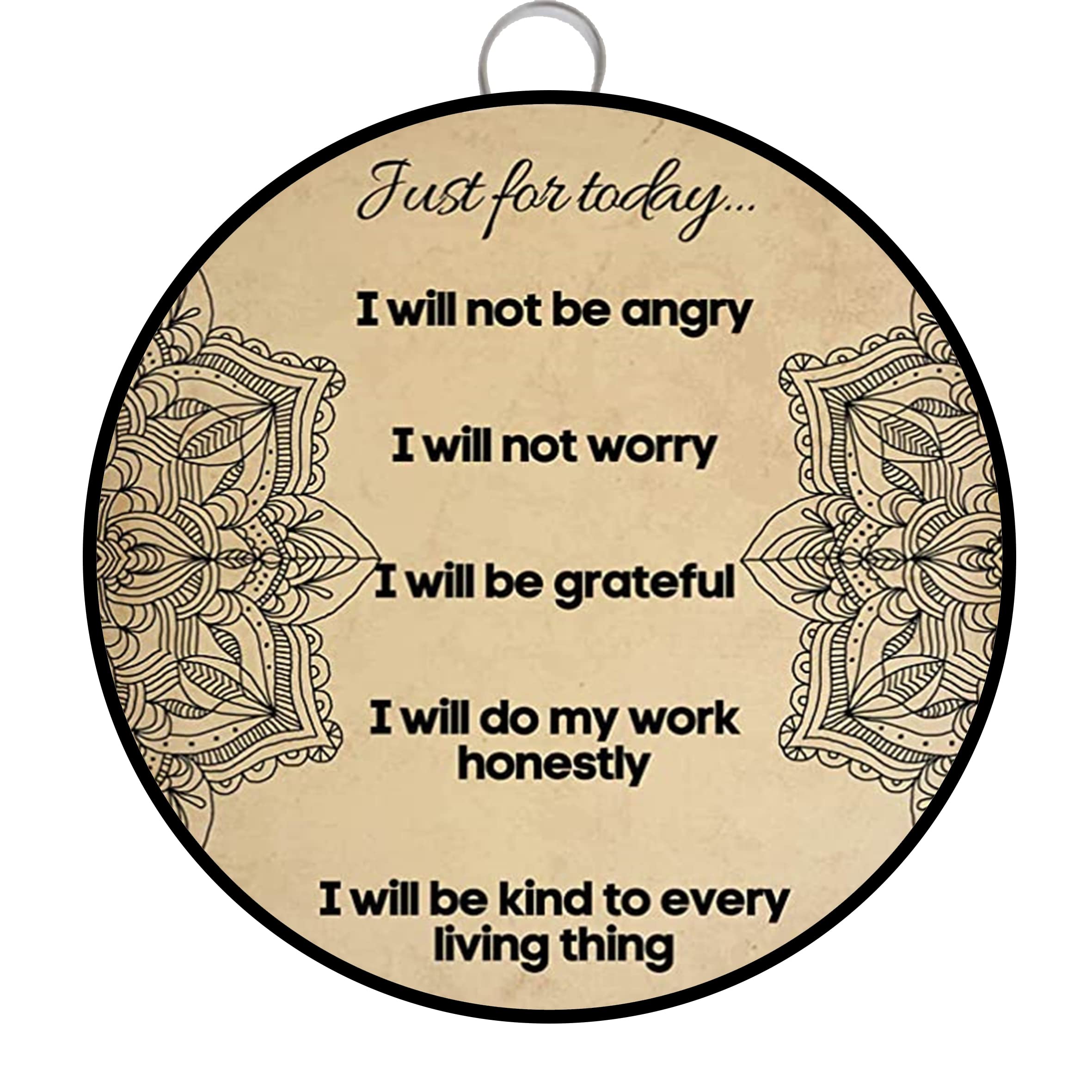 Life Principles Reiki Chakra Healing Yoga Zen Meditation Round Aluminum Tin Sign Metal Wall Art Iron Painting for Indoor Outdoor Home Decor Room Door Accessories Poster Gifts Cafes Bar Club Office