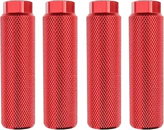 2 Pairs Aluminum Alloy Bike Pegs for Mountain Bike Cycling Rear Stunt Pegs Fit 3/8 inch Axles