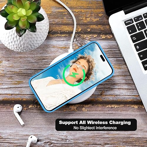 Miniatura 7 de Ktele Compatible con iPhone 14 Pro, funda de silicona líquida de grado AB, cuatro esquinas 50 + bolsas de aire pequeñas a prueba de golpes forro de