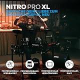 Alesis Nitro Pro XL Batterie Électronique de 10 Pièces avec Pads Double Zone Silencieux, Plus de 500 Sons BFD, Bluetooth, Drumeo, MIDI USB - 2