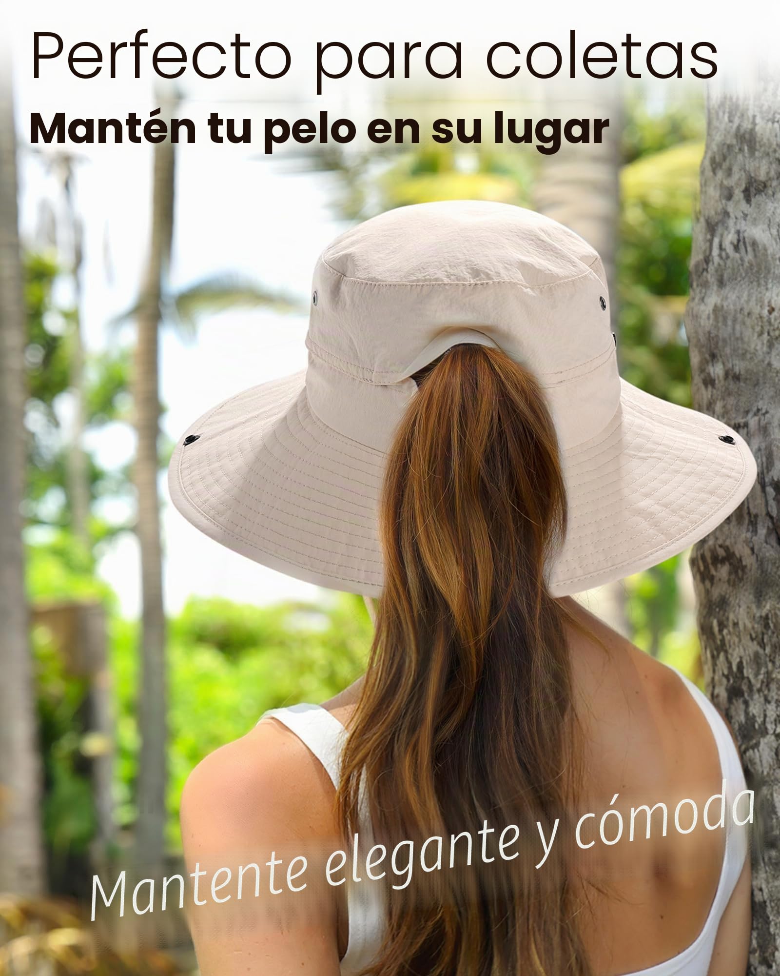 FURTALK Sombrero de pesca unisex con protección UV para mujer y hombre, plegable, para senderismo, portátil, con ala ancha