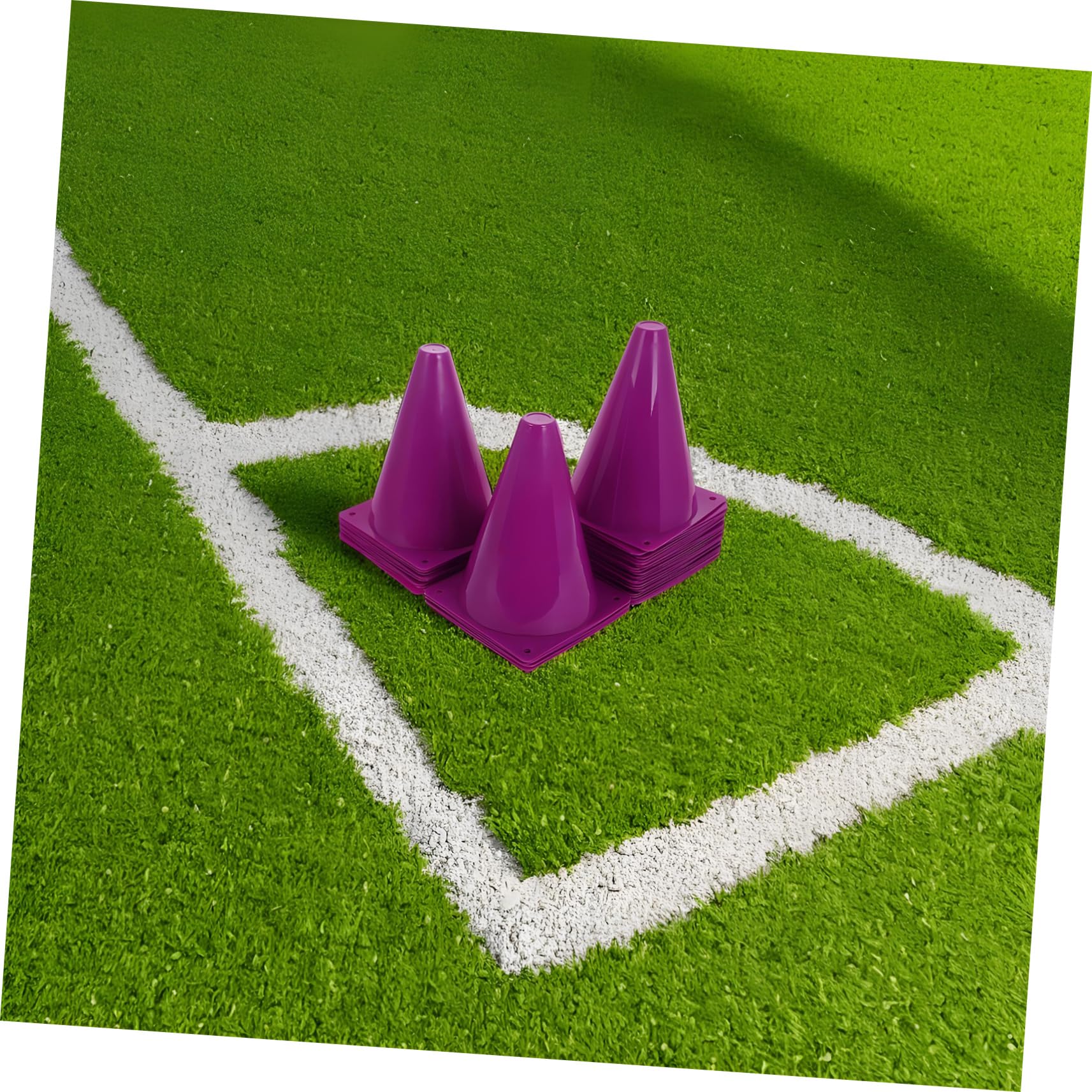 Yardwe 40 Piezas Conos para Entrenamiento Deportivo Conos de Fútbol para Ejercicios de Agilidad para Fútbol y Interiores y Exteriores