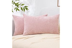 Fluffy Blush Lumbar Pillow Covers for Couch Decor