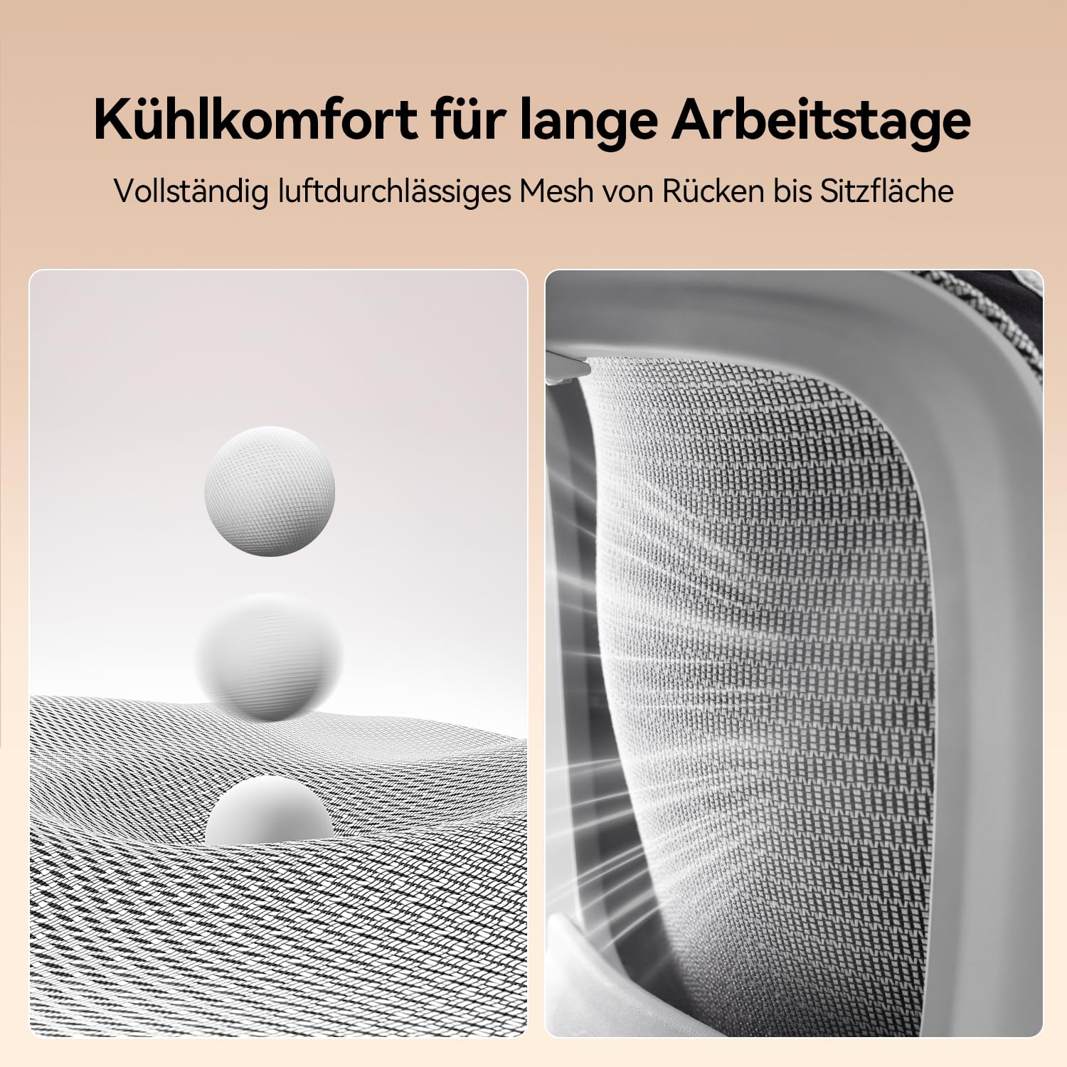 SIHOO Bürostuhl Ergonomisch mit 4D Lordosenstütze, Kopfstütze & Klappbaren Armlehnen, Neigung 90-135°, Weiß