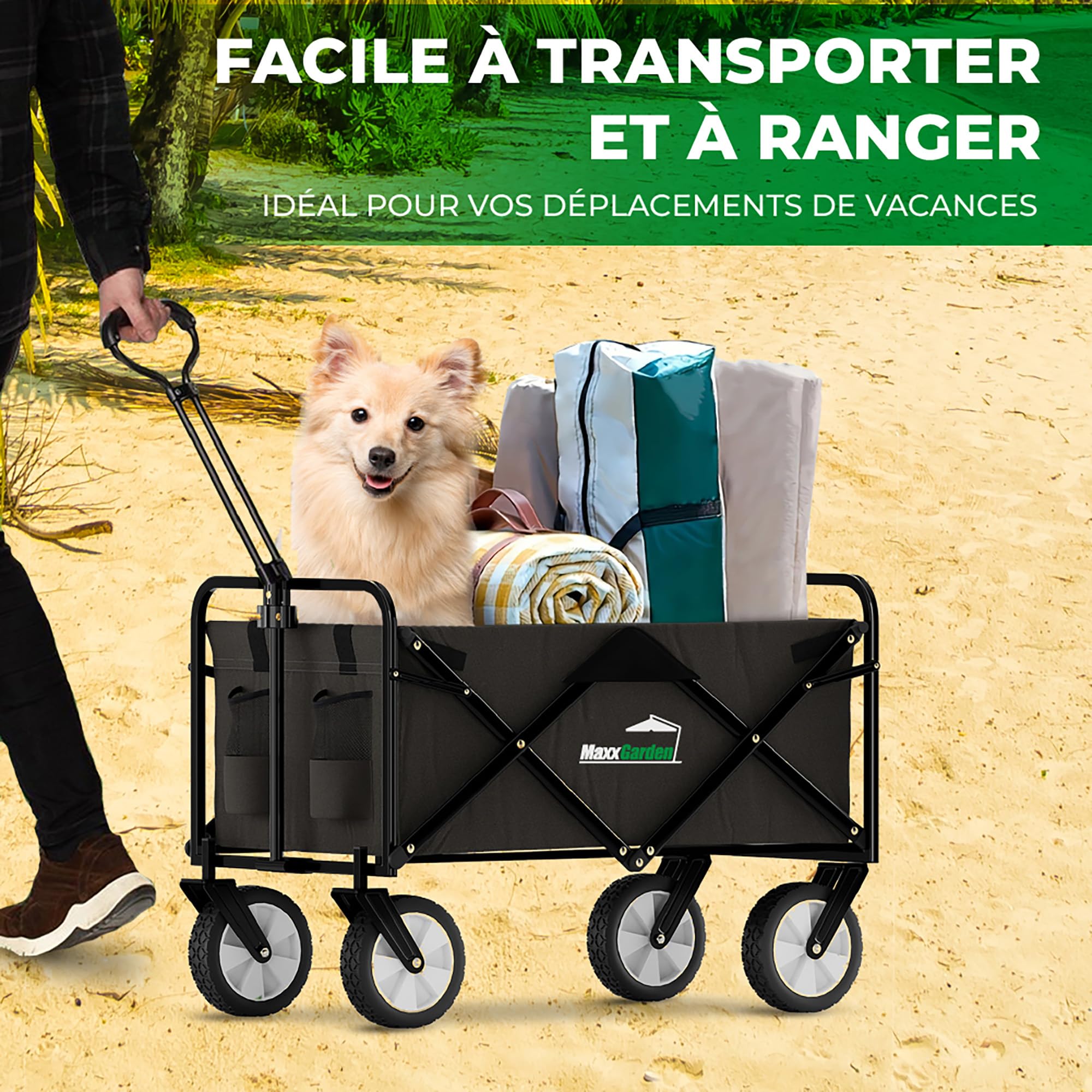 FUNLAX Chariot de Courses 2 Roues, Caddie de Courses avec Compartiment FUNLAX Chariot de Courses 2 Roues, Caddie de Courses avec Compartiment