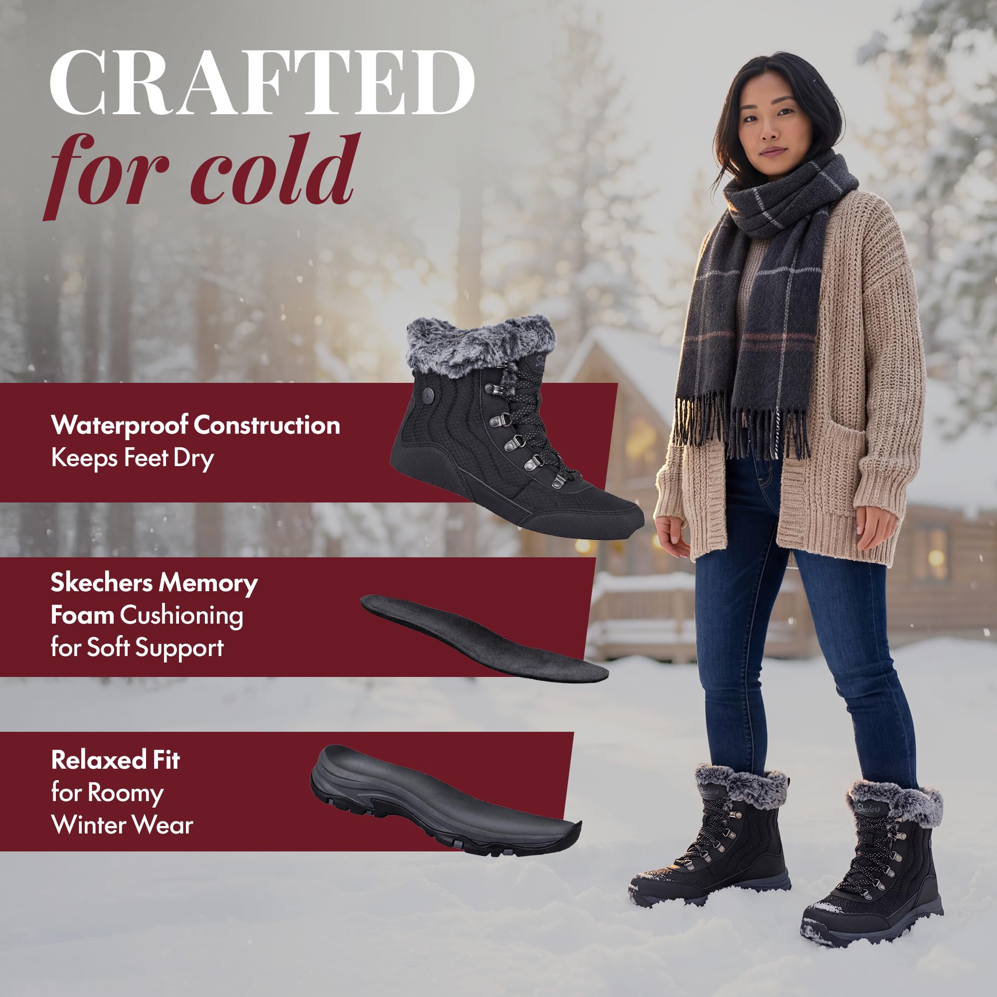 Skechers Trego Stormie Botas cortas al tobilloMujer