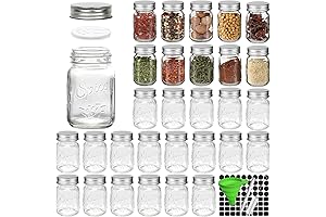 CycleMore Mason Jar Spice Jars - Complete Spice Solution