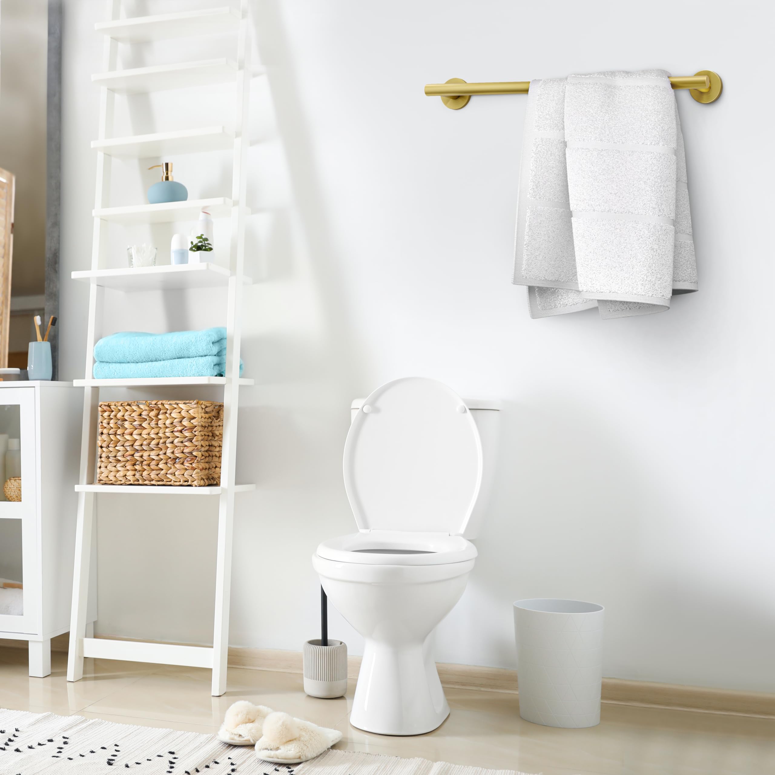 Barre Porte-Serviettes Dorée Brossée De 45,7 Cm - En Acier