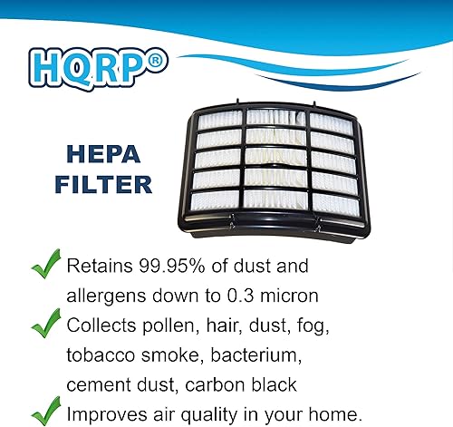Miniatura 3 de HQRP Filtro HEPA compatible con Shark Navigator NV360 NV361 NV360_26 NV360K NV360NZ NV361BK NV361PR Lift-Away Deluxe Aspiradora vertical