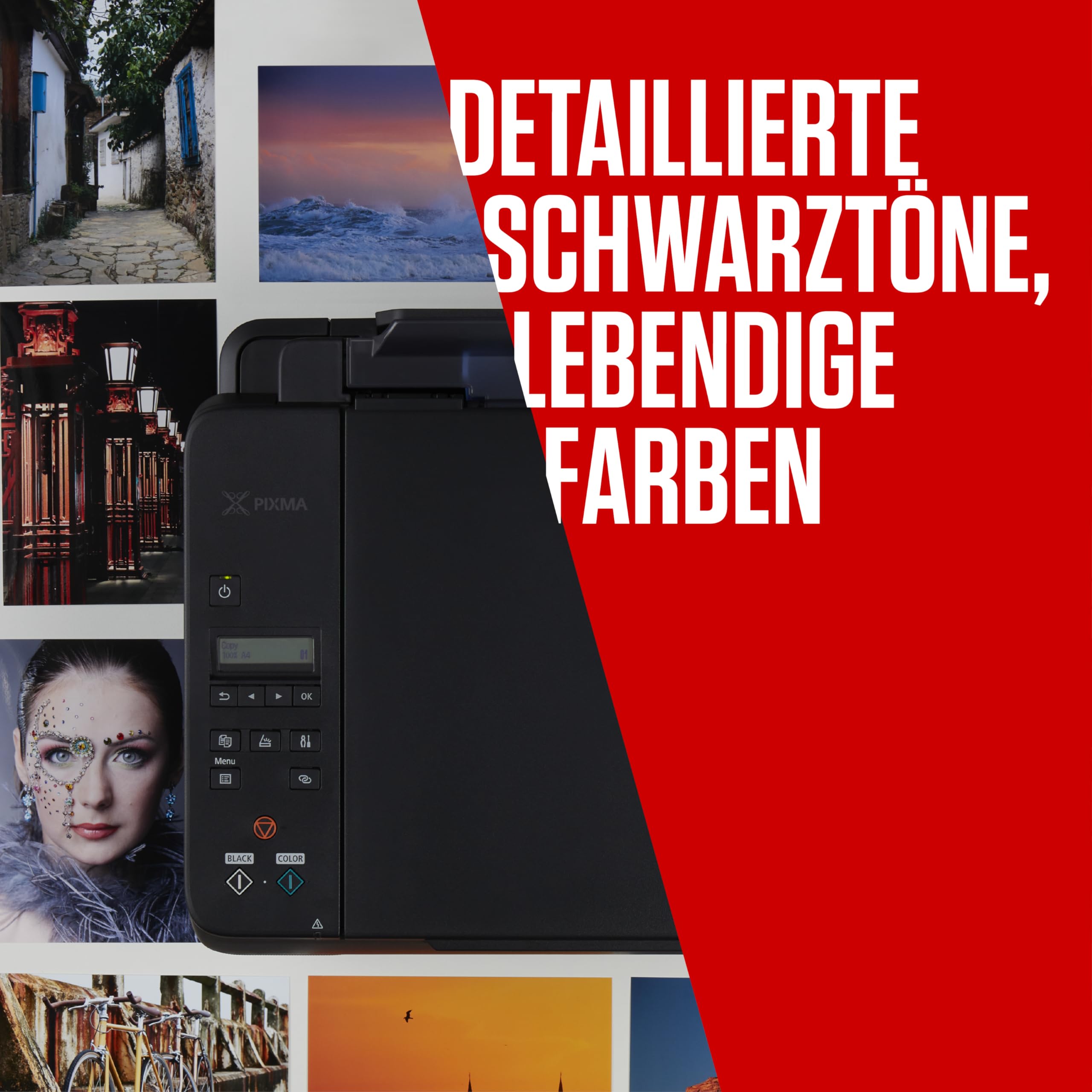 Canon PG-545/CL-546 Original Tintenpatronen 2er-Pack & 4x6 Fotopapier 50 Blatt für PIXMA TS3350 TS4550 TS3450 TS3150