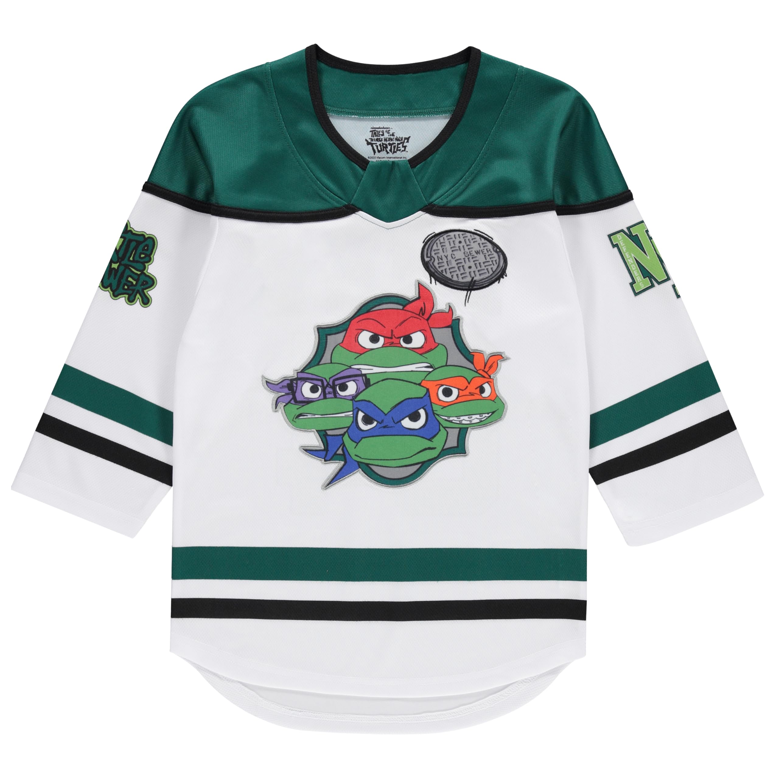 Teenage Mutant Ninja Turtles TMNT Boys Long Sleeve Hockey Jersey