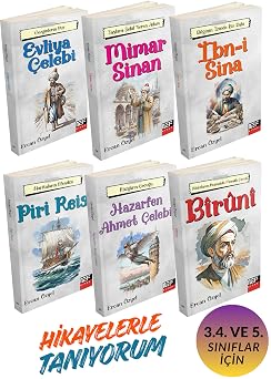 SET OF SCIENTISTS FOR CHILDREN (3-5. For Classes, Set of 6 Books () Evliya Çelebi, Mimar Sinan, İbn-i Sina, Piri Reis, Hazarfen Ahmet Çelebi, Biruni
