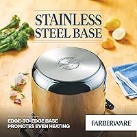 Vista 38 de Farberware Classic Series - Cazo de acero inoxidable, 1 litro, Tapa coladora