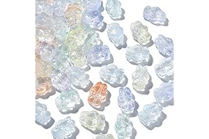 LiQunSweet Glass Lampwork Rabbit Animal Bunny Beads for Easter Jewelry Making