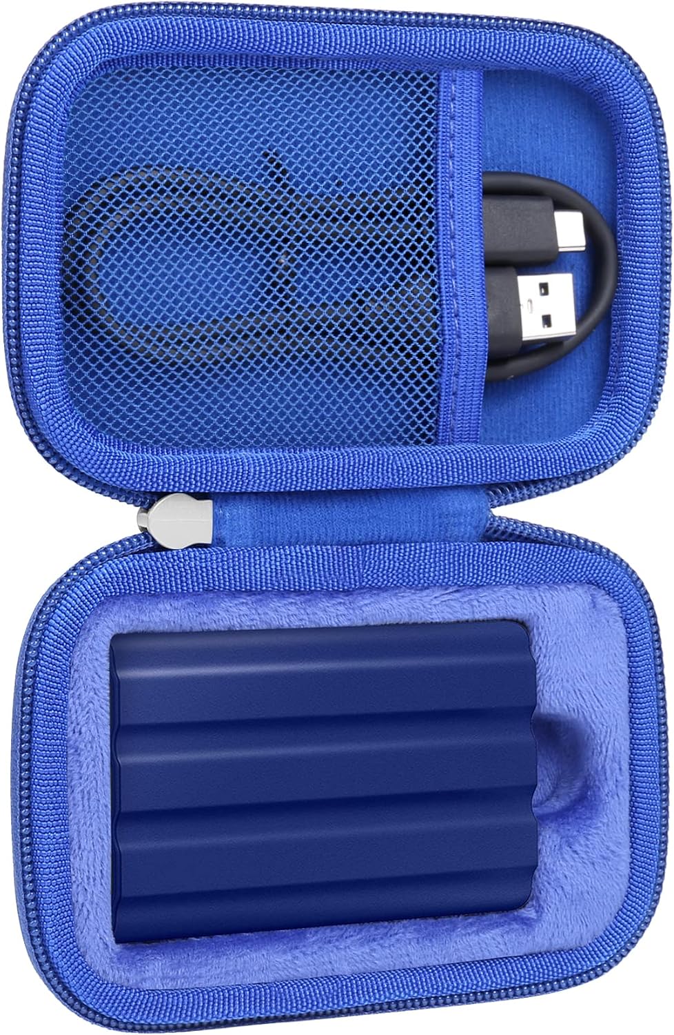 Khanka Hard Travel Case Replacement for Samsung T7 / T7 Shield Portable Solid State Drive, External SSD - USB 3.2-1TB 2TB, Case Only (Blue)