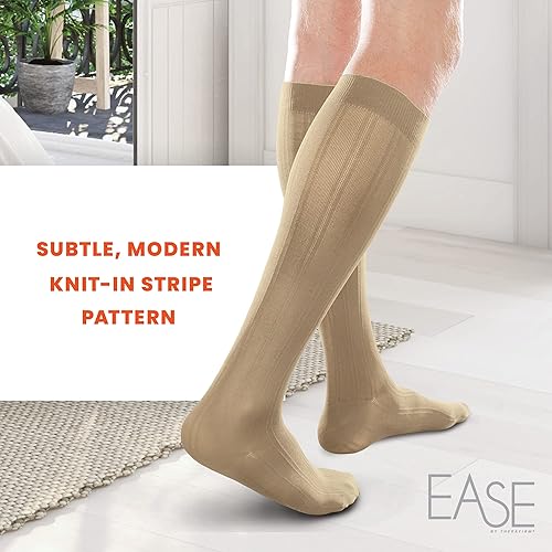 Miniatura 7 de Ease Opaque - Calcetines para hombre con compresión suave (15-20 mmHg)