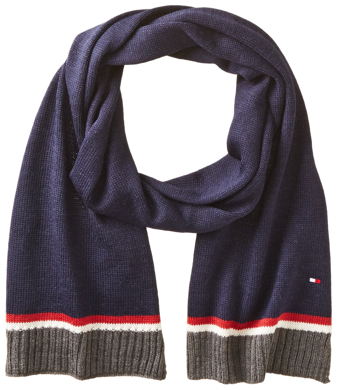 Tommy Hilfiger Men's Horizontal Border Scarf