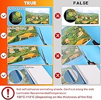 Vista 4 de CAREGY Bolsas de laminación térmica, paquete de 300 hojas de laminación, 3 mil, 9 x 11.5 pulgadas, papel de laminación para laminador, transparente
