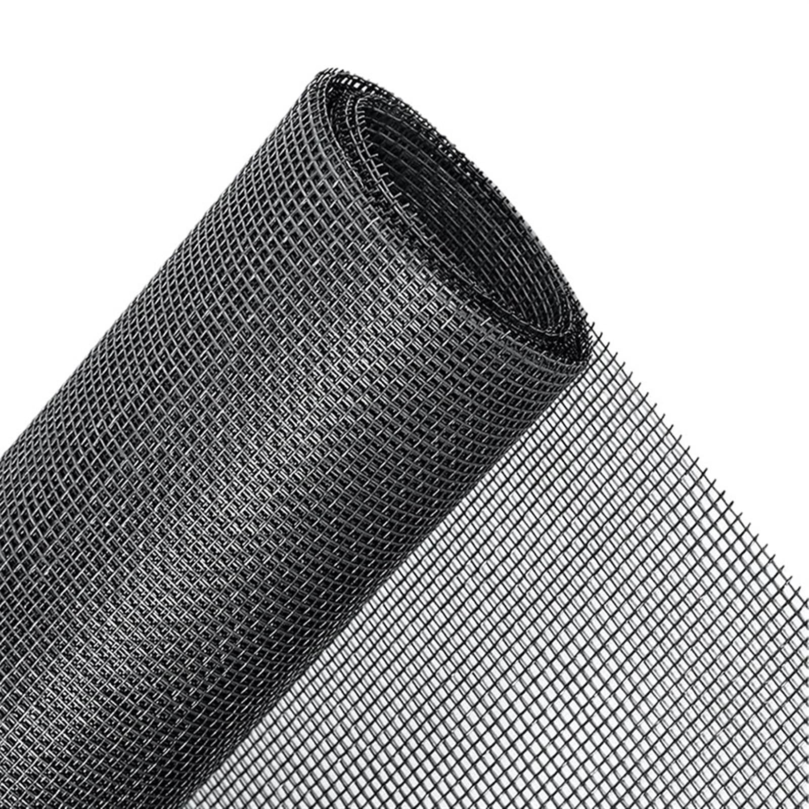 QCKNKMGG Gardening Flower Pot Hole Mesh Mat, Soil Cover ors Rectangular Pot Drainage Mesh Mat Multicolor 20x30 cm 25 Pack(Black)